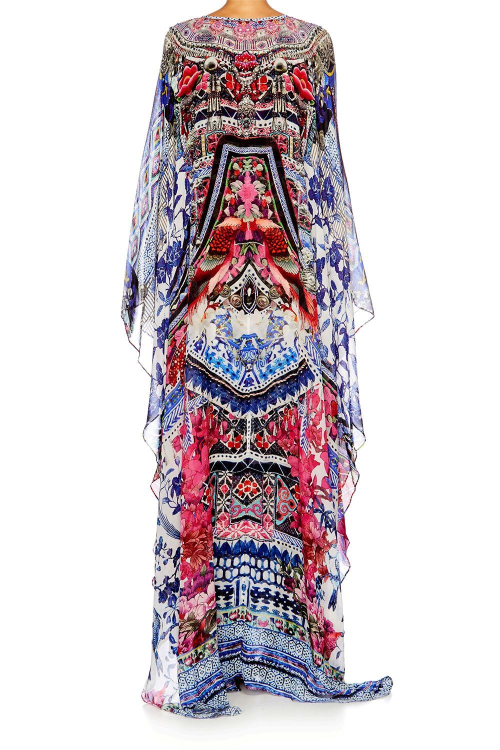 FROM KAILI WITH LOVE LONG KAFTAN W/ WAIST TAB