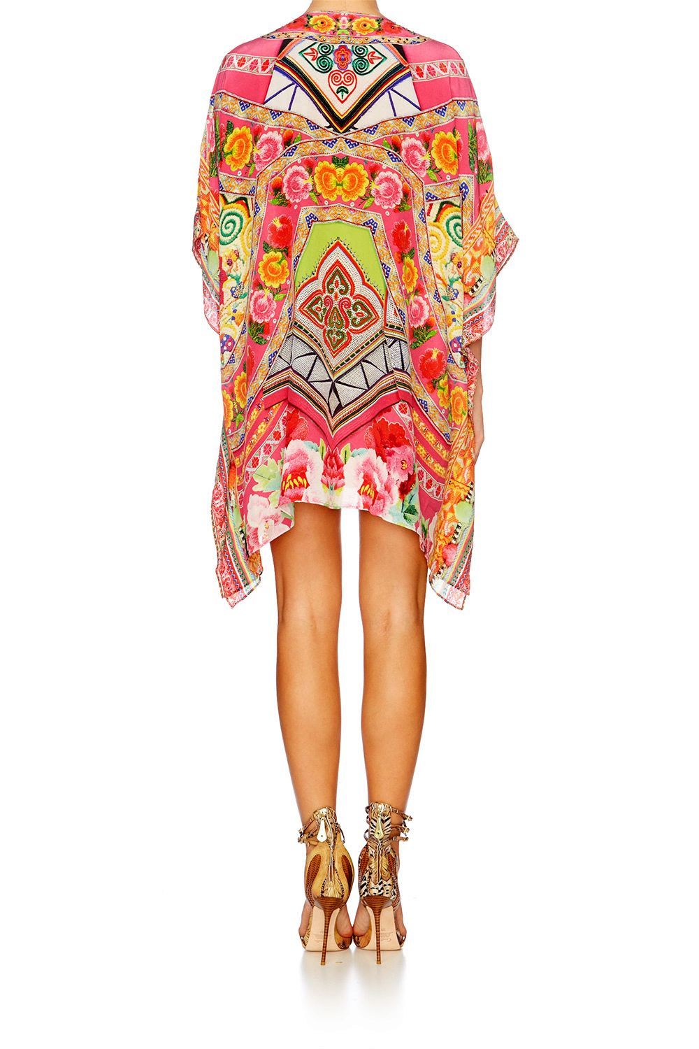 HANI HONEY SHORT LACE UP KAFTAN