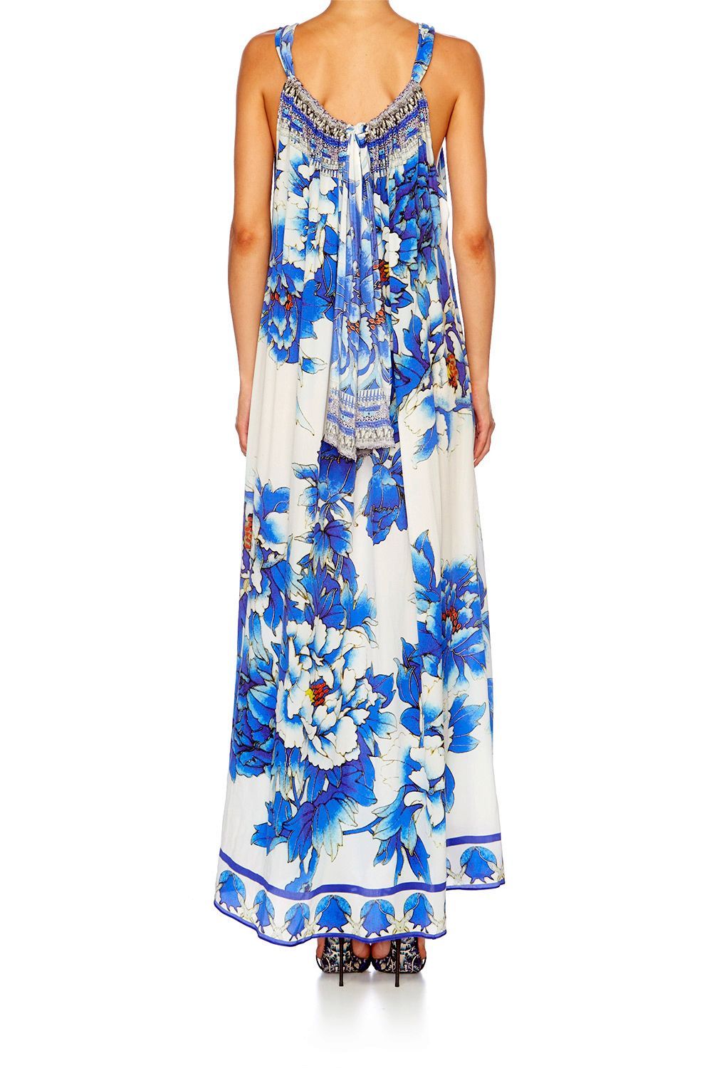 RING OF ROSES DRAWSTRING DRESS