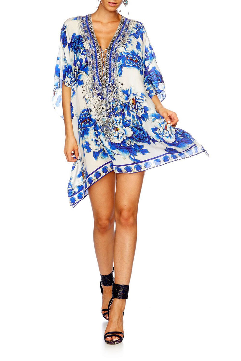 SHORT LACE UP KAFTAN MIDSUMMER MOSAICS