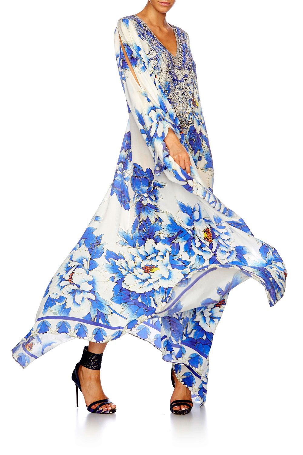 RING OF ROSES SHORT LACE UP KAFTAN