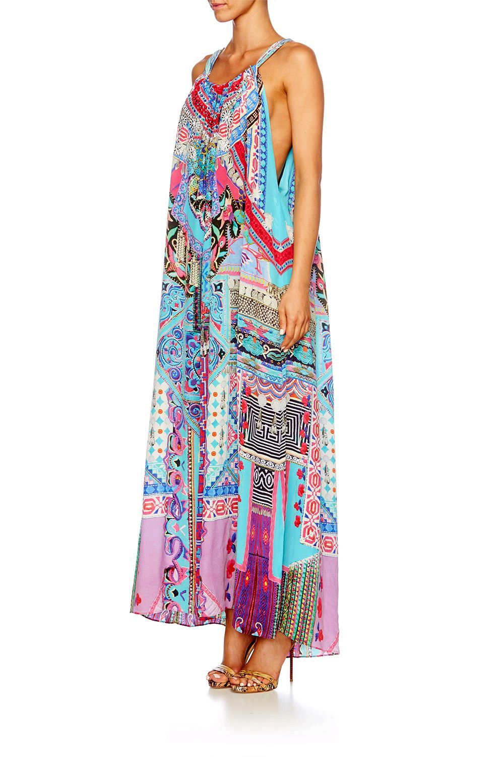 FESTIVAL FRIENDS DRAWSTRING DRESS