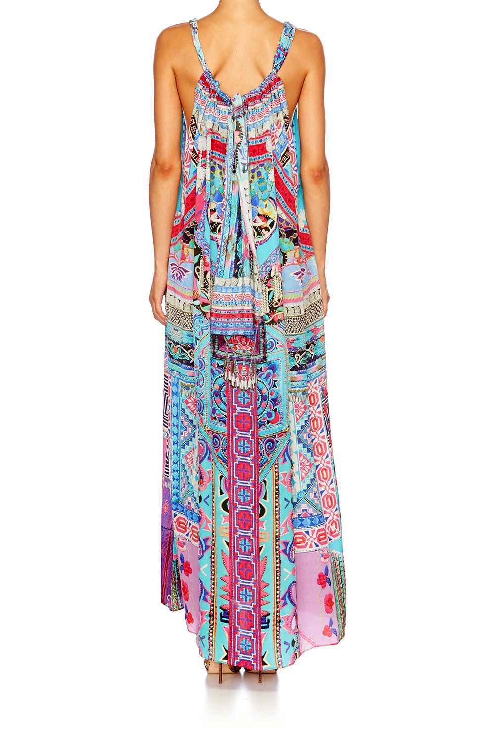 FESTIVAL FRIENDS DRAWSTRING DRESS