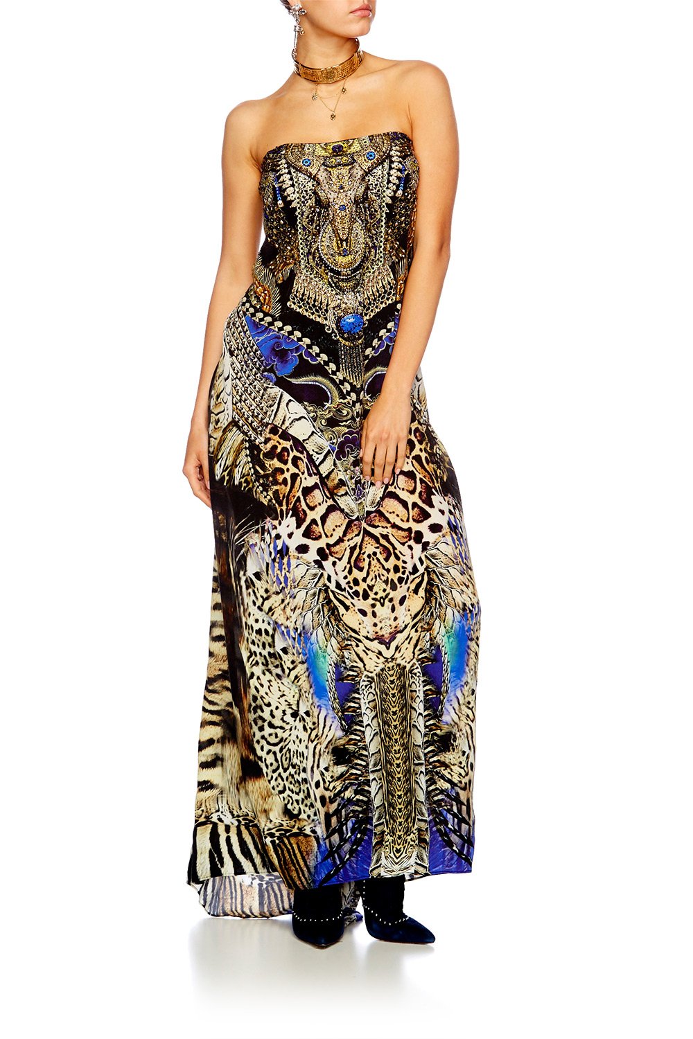 DRAGON LADY ROUND NECK KAFTAN