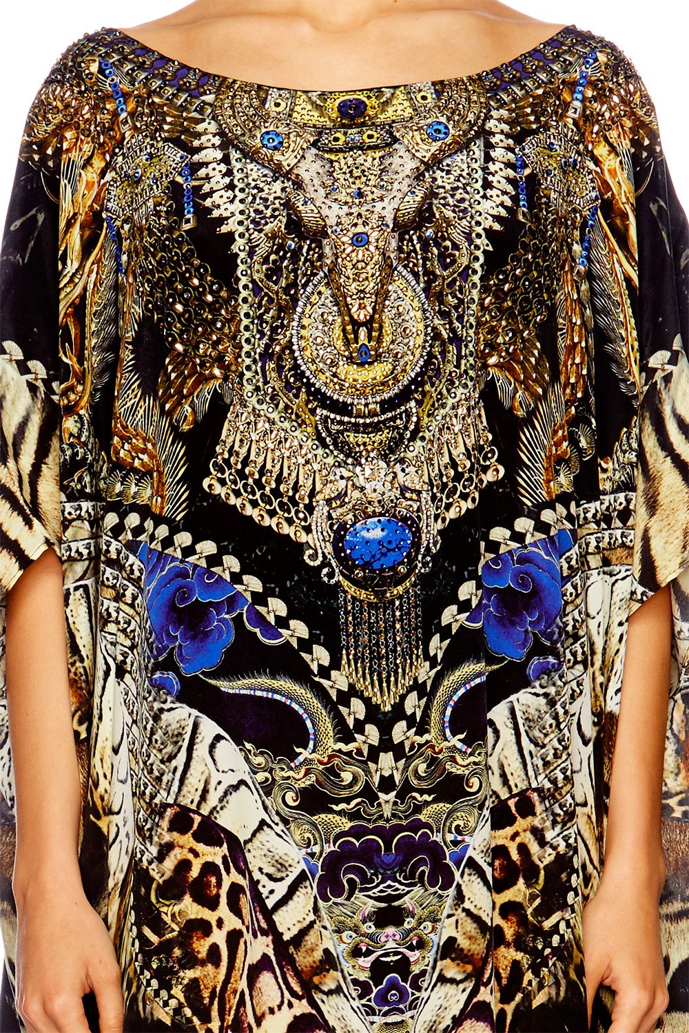 DRAGON LADY ROUND NECK KAFTAN