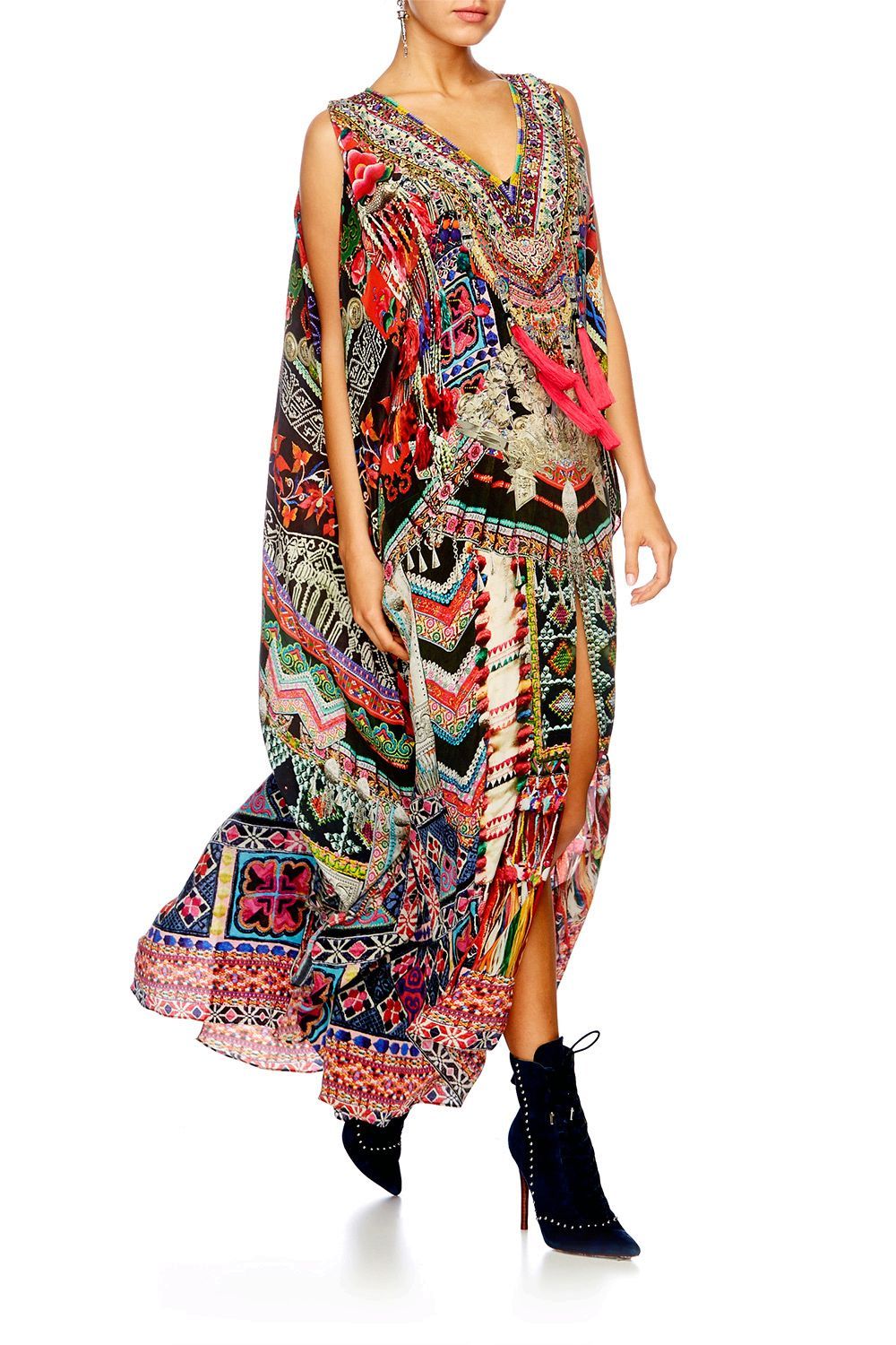 SOUND OF SILVER SPLIT FRONT & SLEEVE KAFTAN