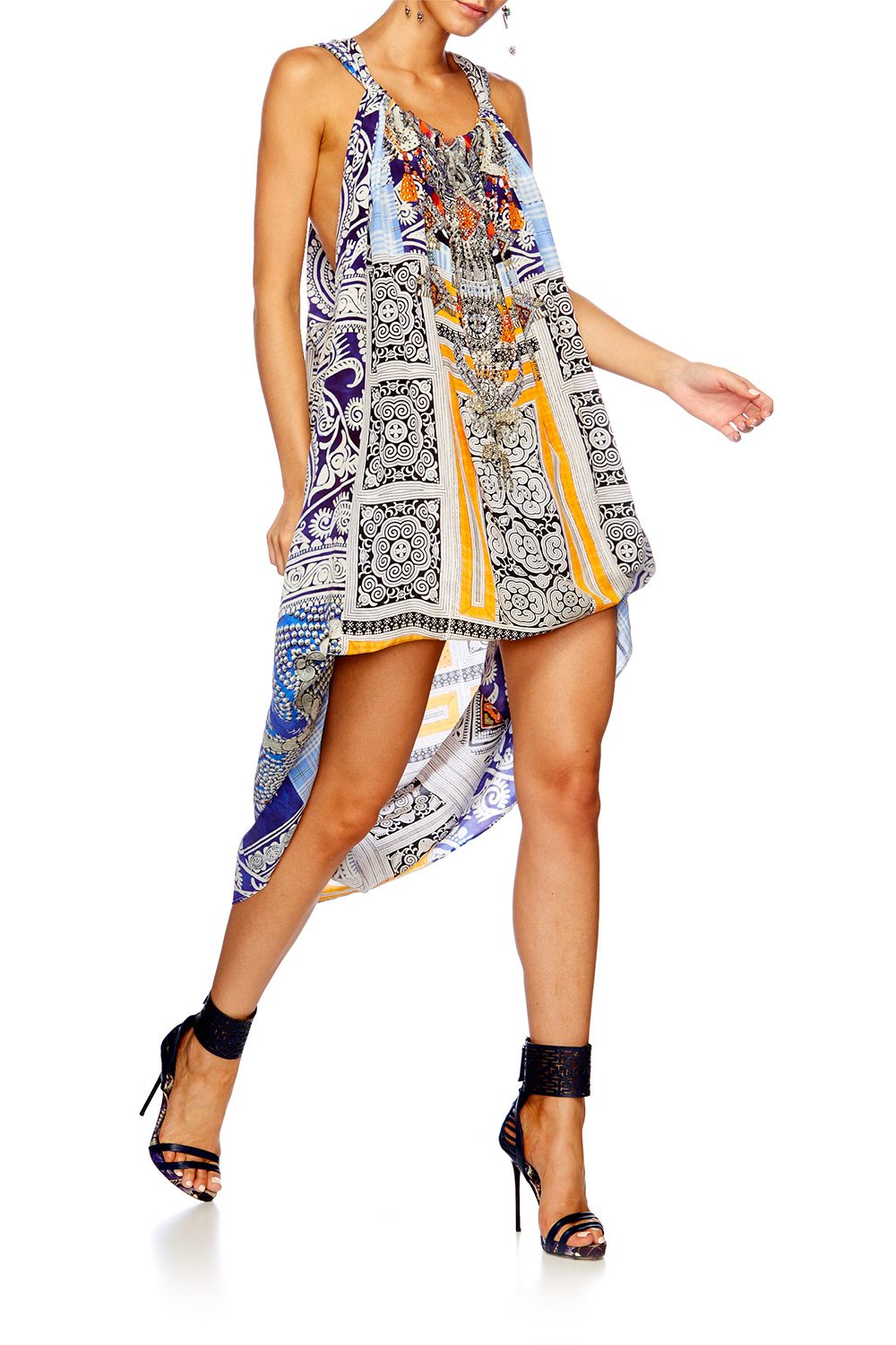 DRESS UP BOX DRAWSTRING DRESS