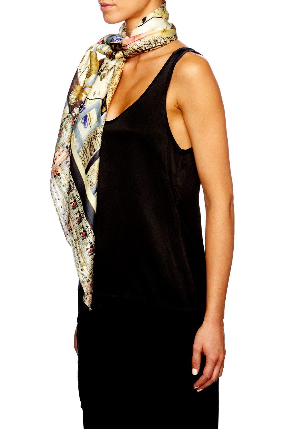 ECHOES OF ERHU LARGE SQUARE SCARF