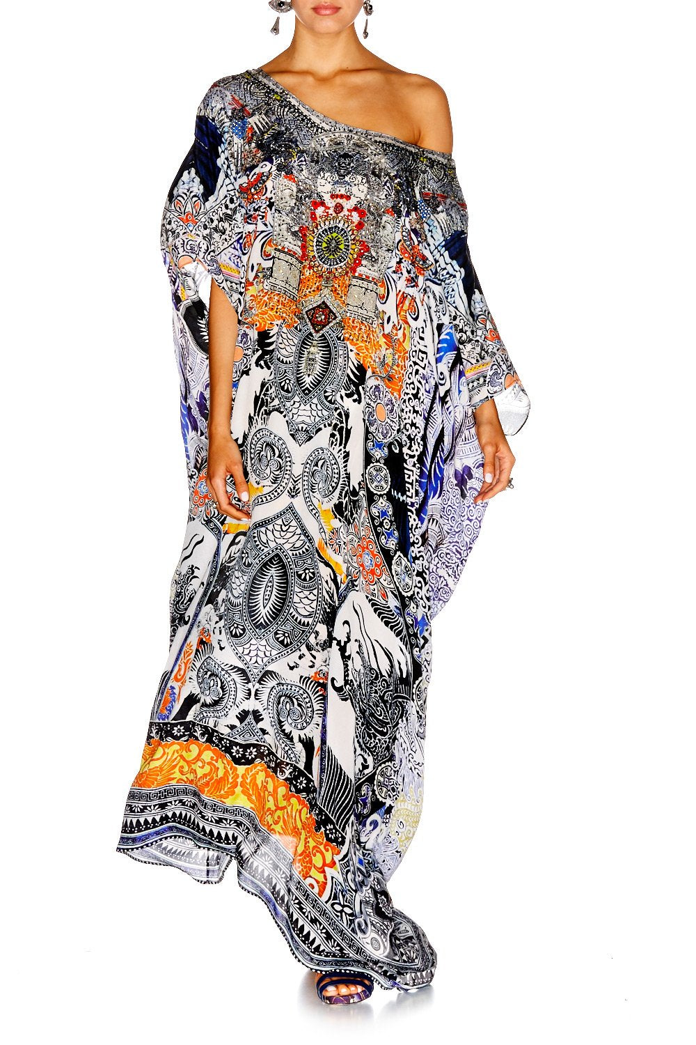 HEART OF HONG ROUND NECK KAFTAN