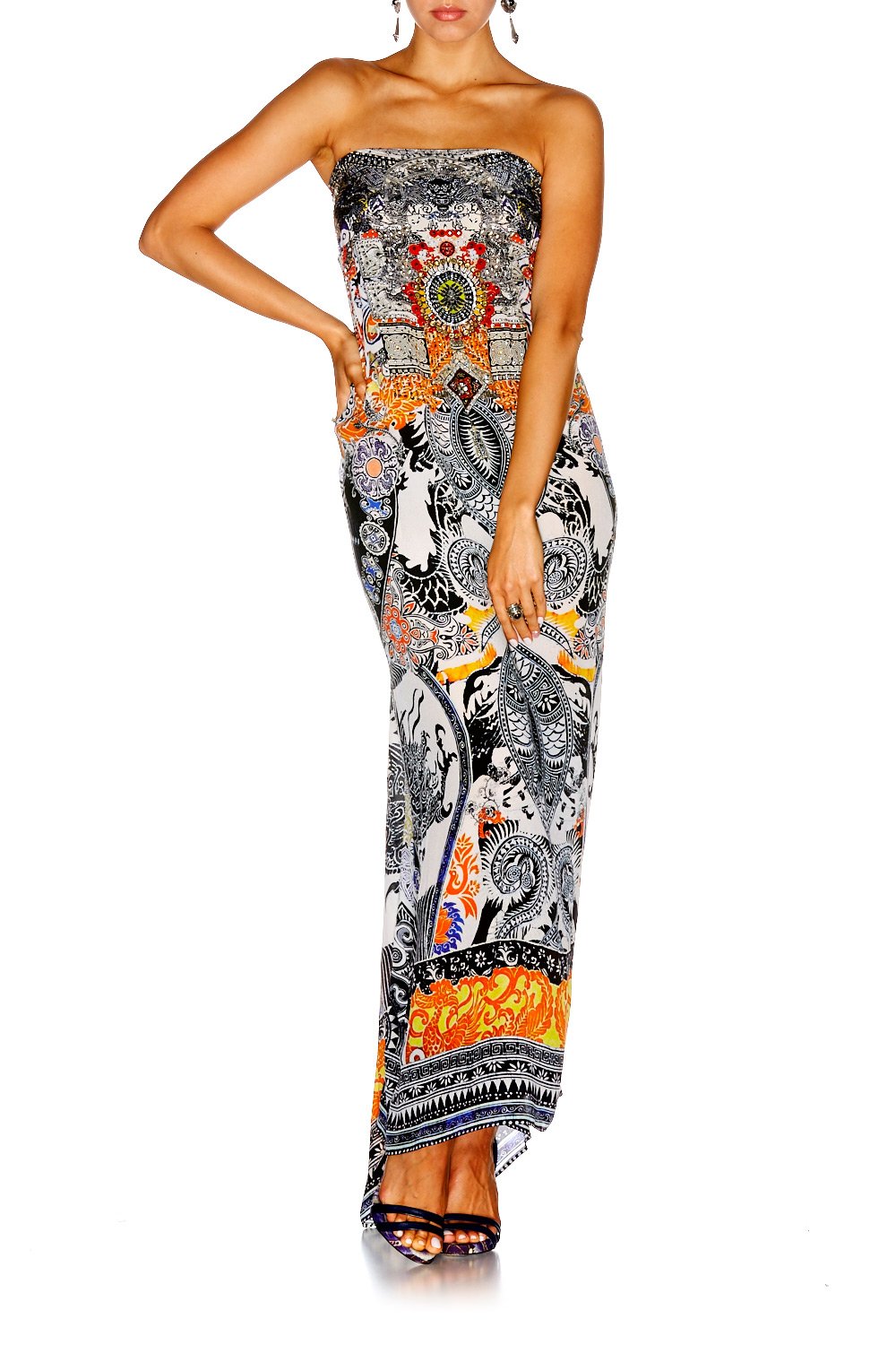 HEART OF HONG ROUND NECK KAFTAN