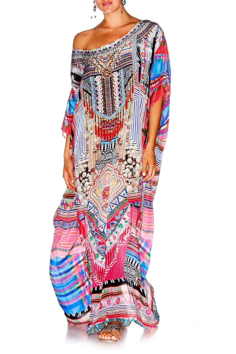 HANI HEAVEN ROUND NECK KAFTAN