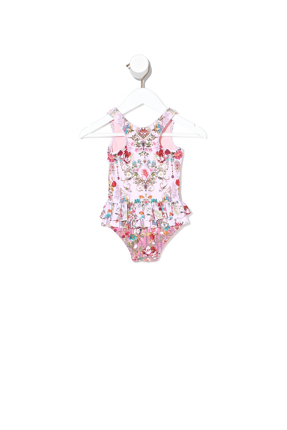 BABIES RUFFLE BACK ONE PIECE BELIEVE IN LOVE