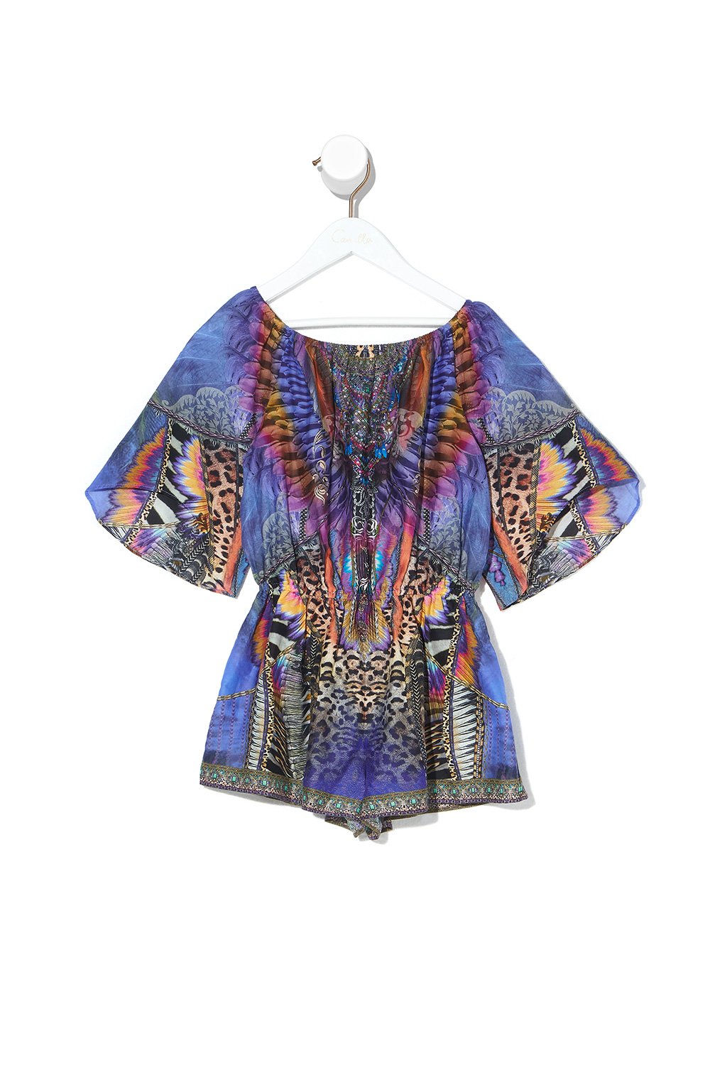 KIDS 3/4 FLARE SLEEVE PLAYSUIT LOVE ON THE WING