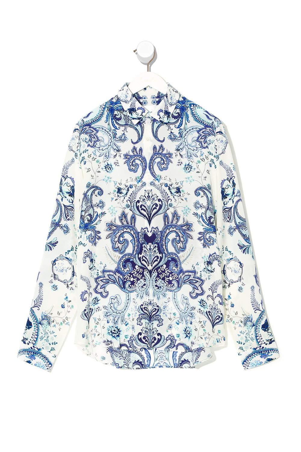 COLLARED LONG SLEEVE SHIRT TALKING ABOUT A REVOLUTION