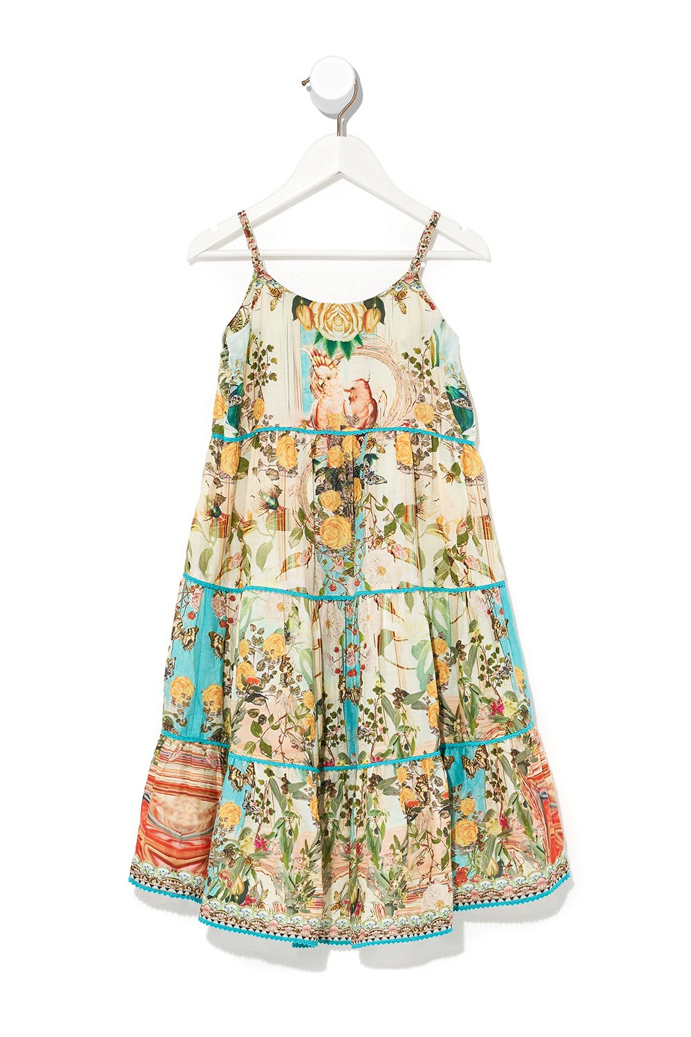 INFANTS HI LOW HEM DRESS TEA AND HONEY