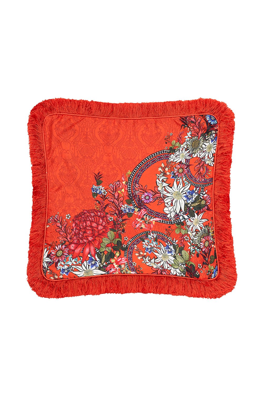 SMALL SQUARE CUSHION WONDERING WARATAH