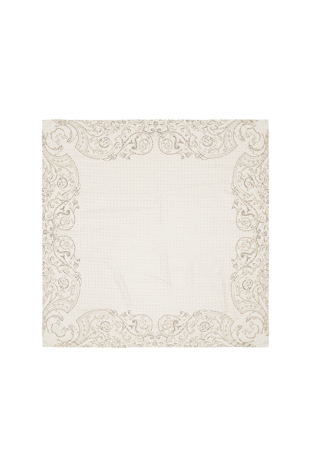 LARGE SQUARE SCARF LUXE CREAM