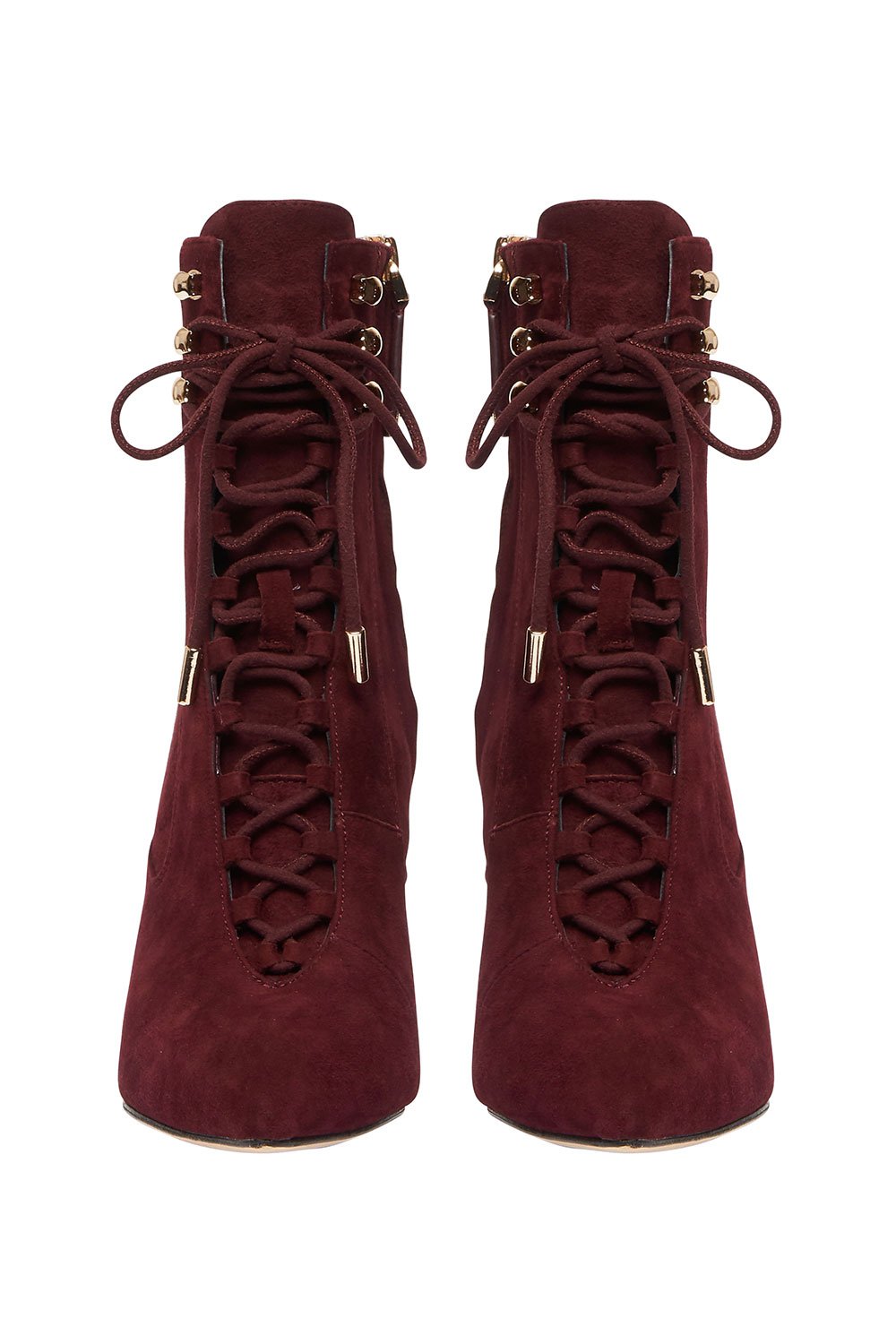 LACED BOOT BURGUNDY