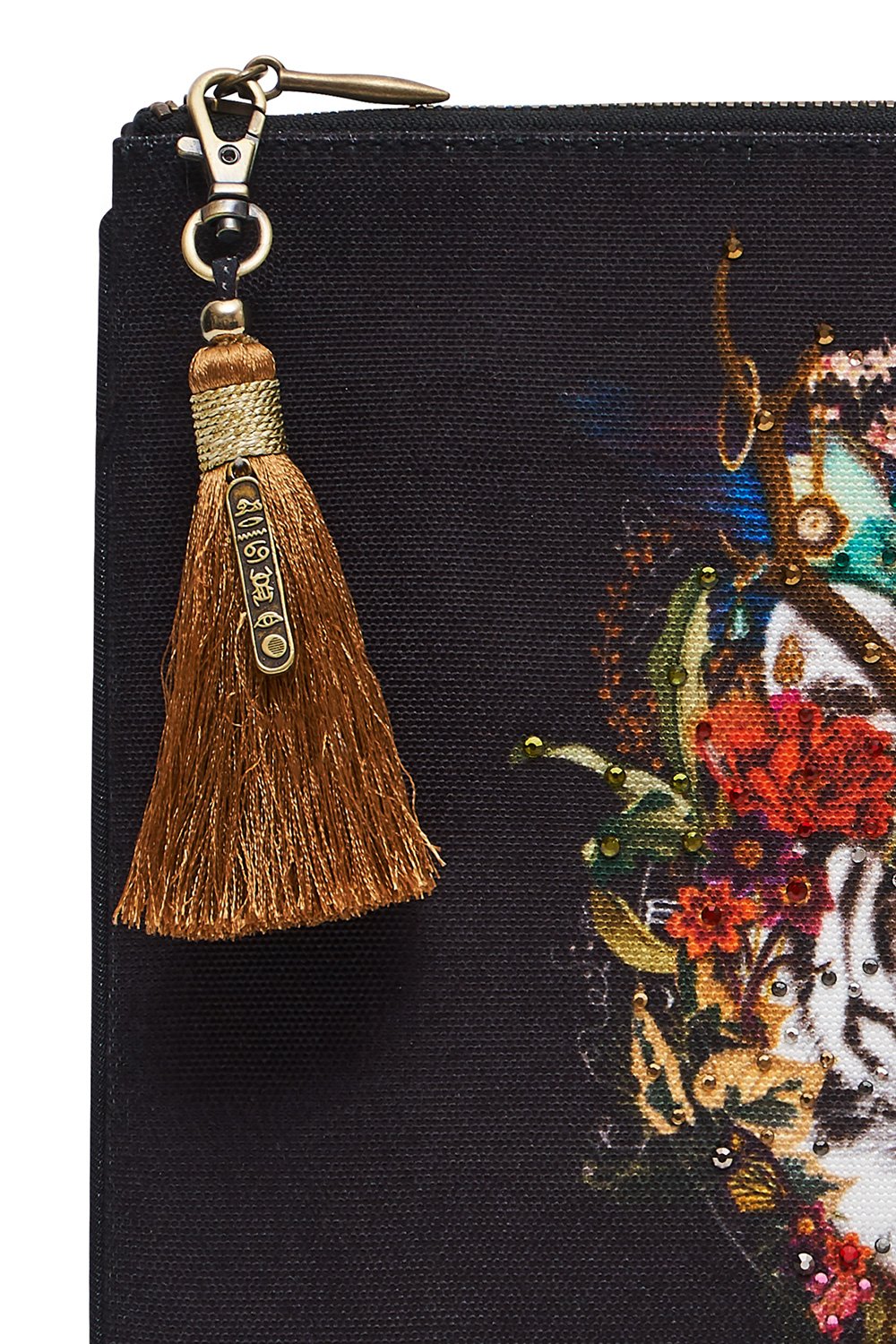 SMALL CANVAS CLUTCH EMERALD'S ORBIT