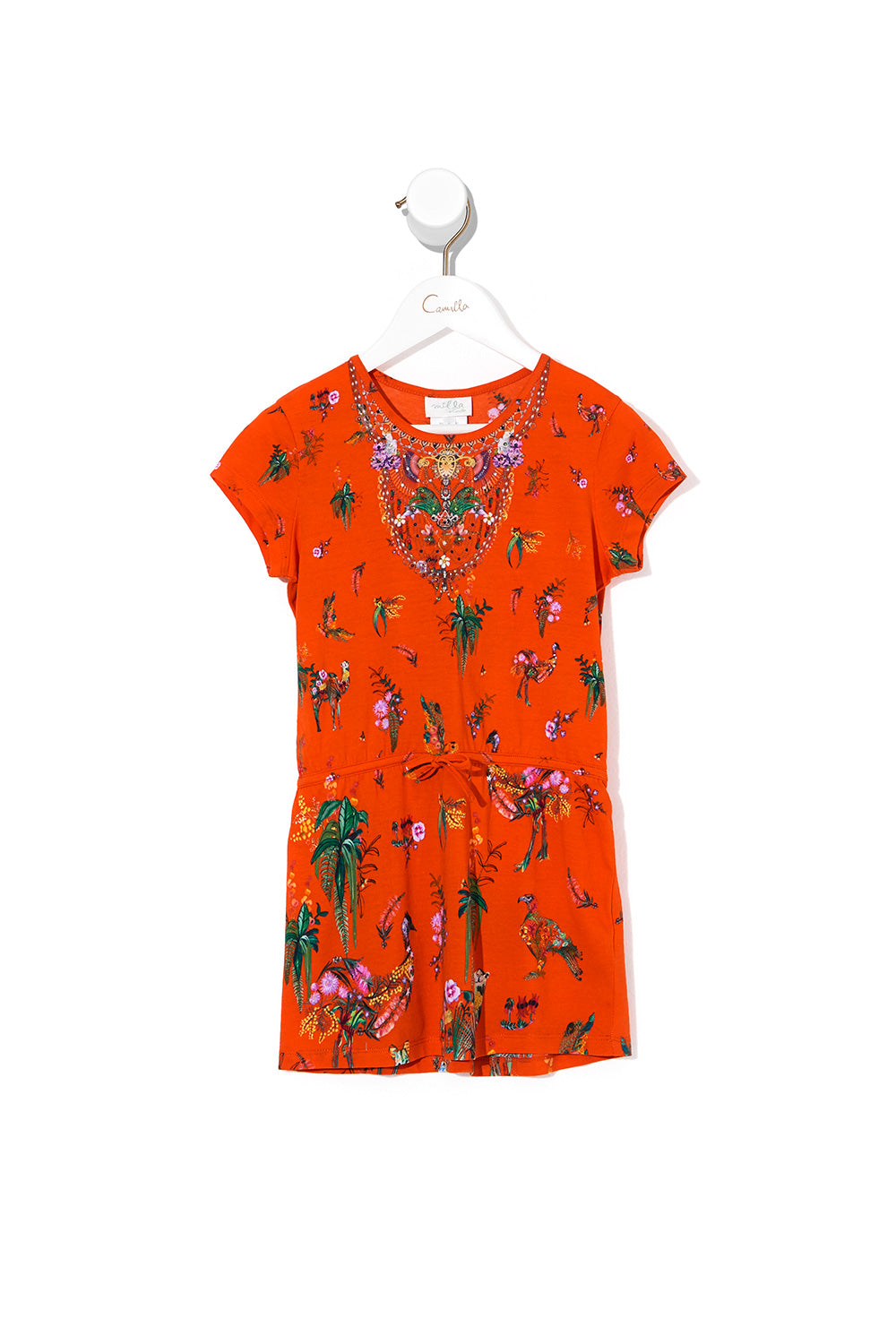 INFANTS DRAWSTRING DRESS PARADISE CIRCUS
