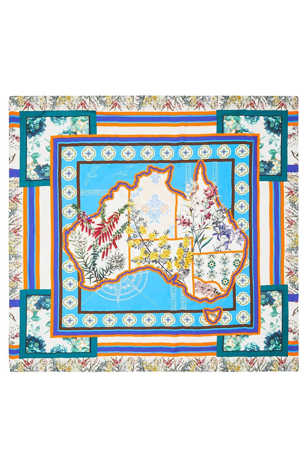 LARGE SQUARE SCARF GONE COAST