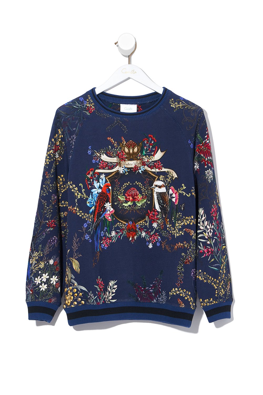 MEN'S ROUND NECK SWEATER WINGS IN ARMS