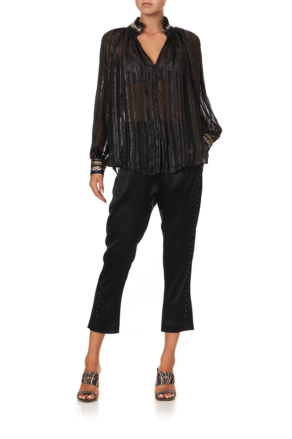 RAGLAN BUTTON UP SHIRT STUDIO 54