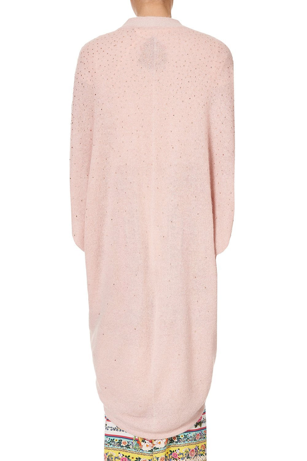 SOFT KNIT PONCHO WITH CRYSTALS PARTY IN THE PALACE