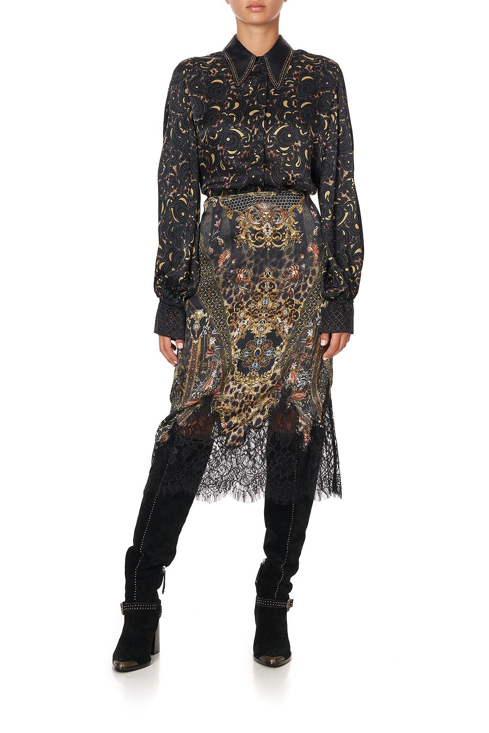 CURVED COLLAR BLOUSE ABINGDON PALACE