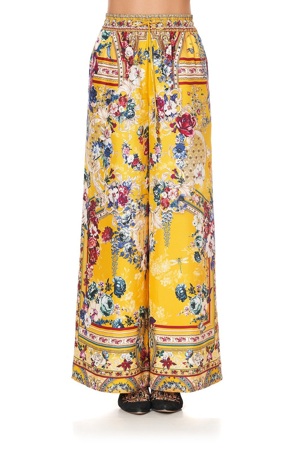 STRAIGHT LEG PANT CROWNED ROSES