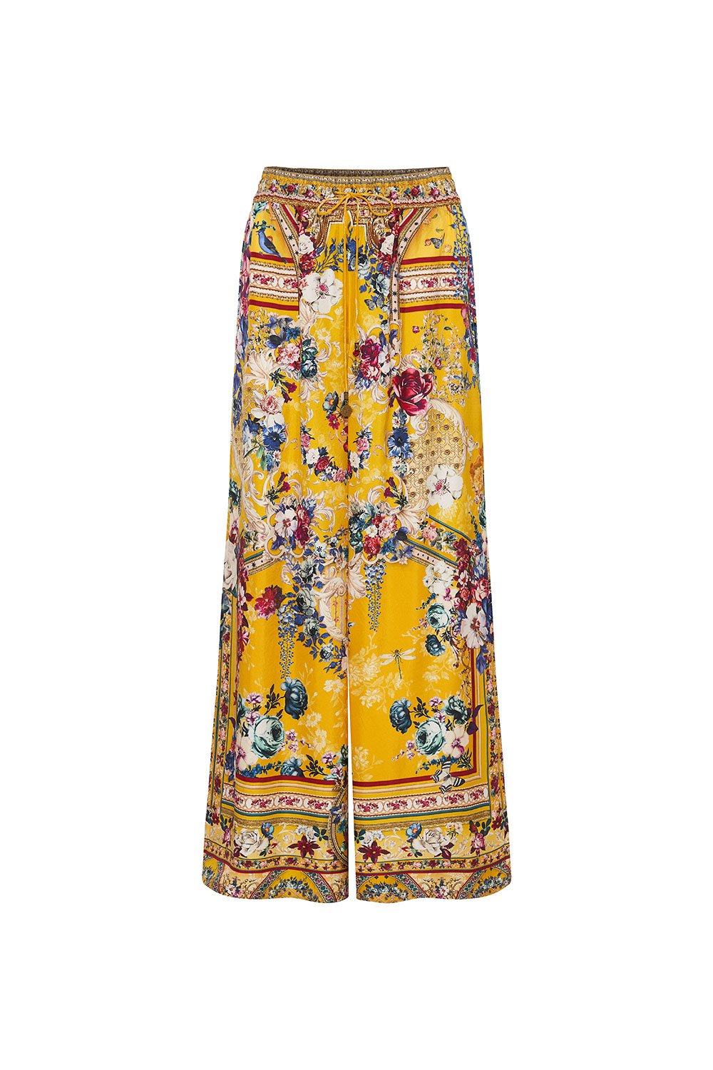 STRAIGHT LEG PANT CROWNED ROSES