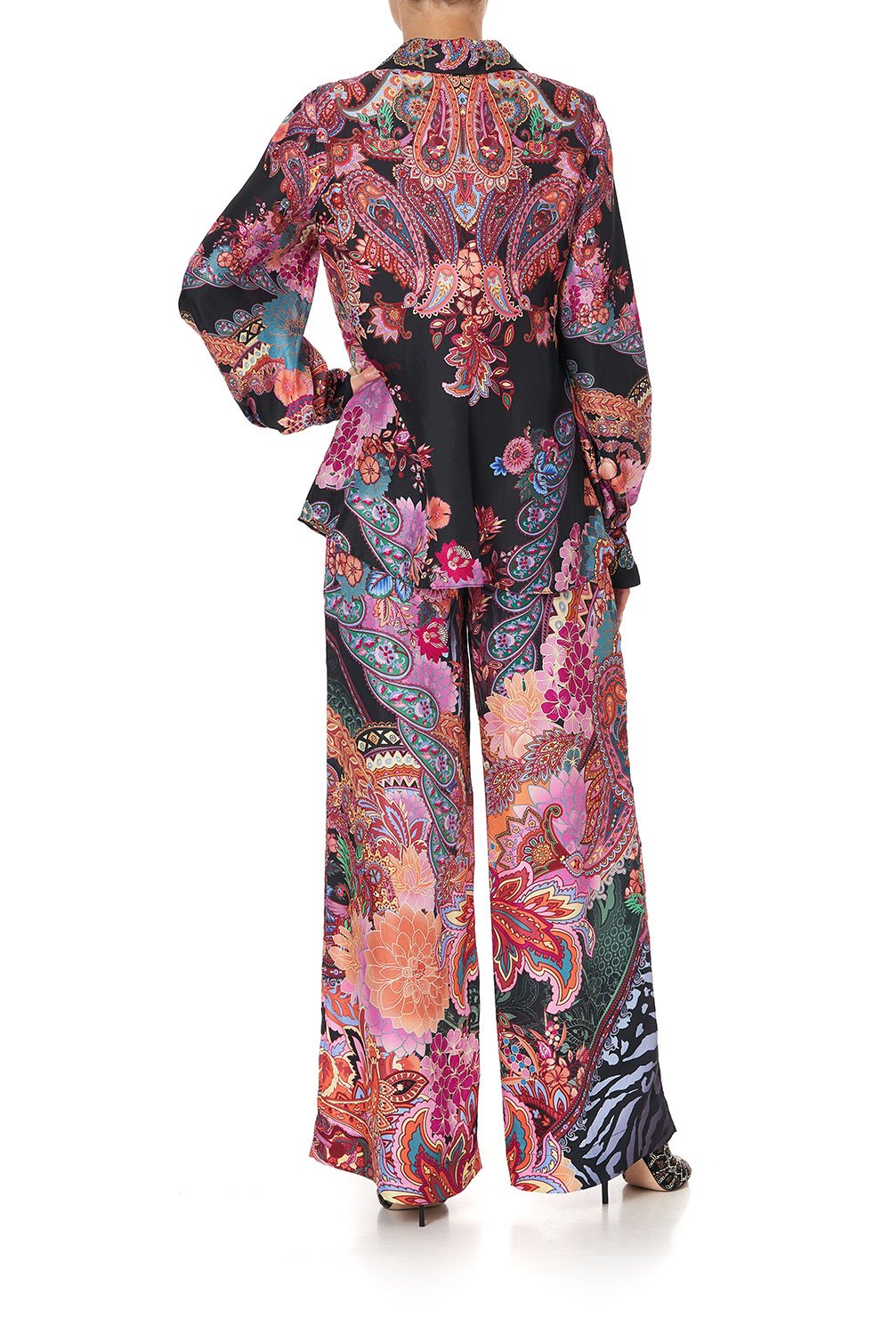 CURVED COLLAR BLOUSE SWINGING SIXTIES