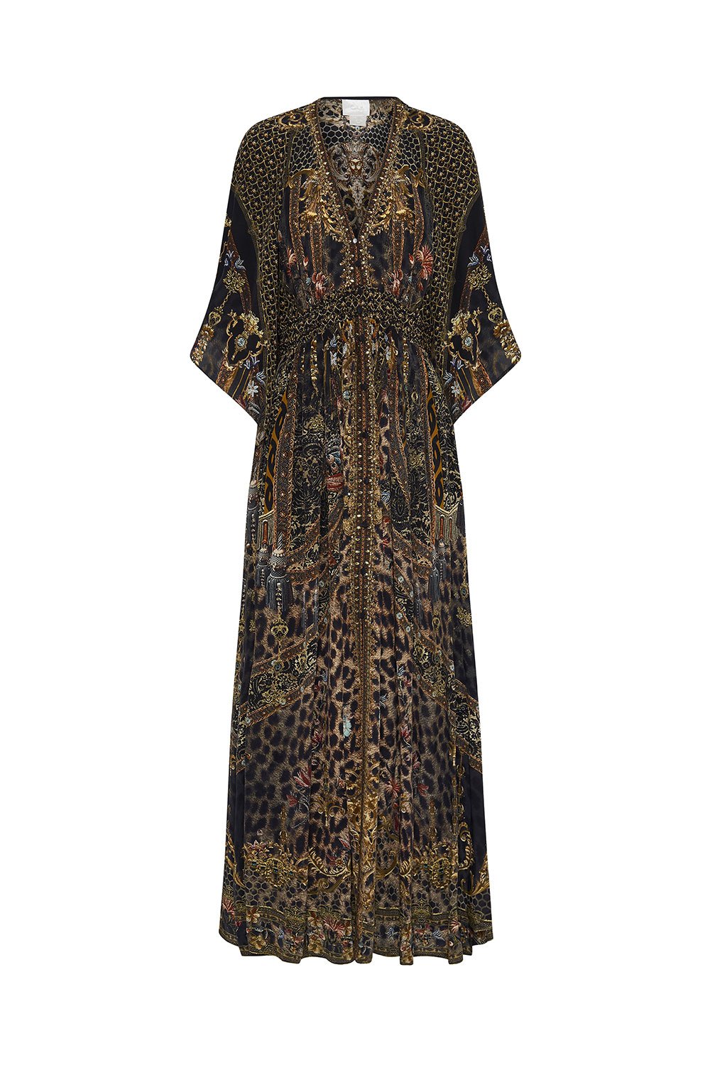 LONG DRESS WITH SMOCKED WAIST ABINGDON PALACE