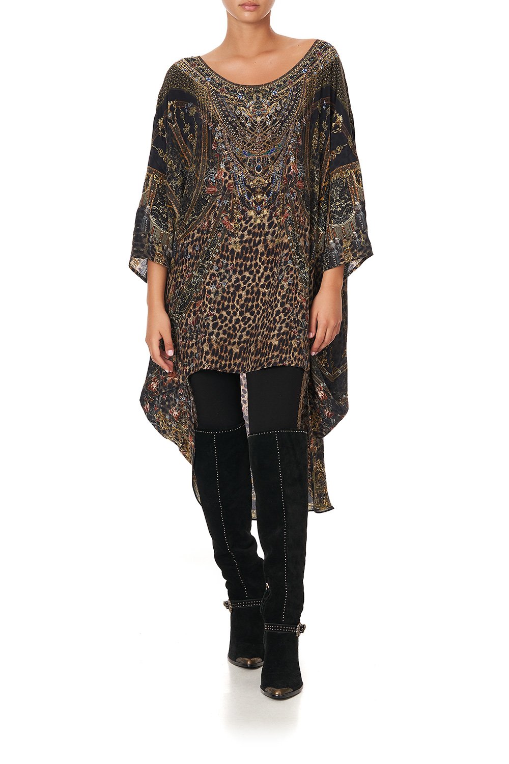 SCOOP BACK HEM DRESS ABINGDON PALACE