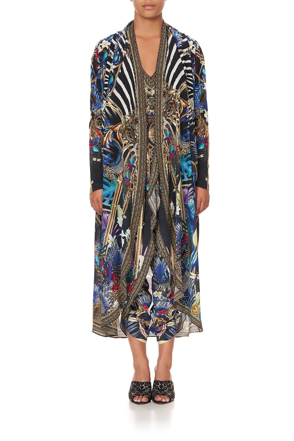 LONG CASUAL JACKET WITH POCKETS RAINBOW ROOM