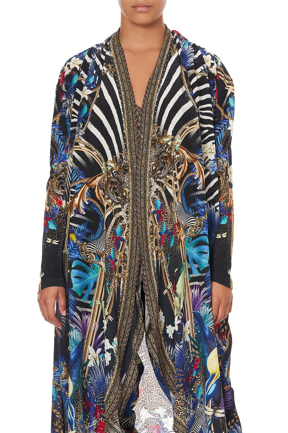 LONG CASUAL JACKET WITH POCKETS RAINBOW ROOM