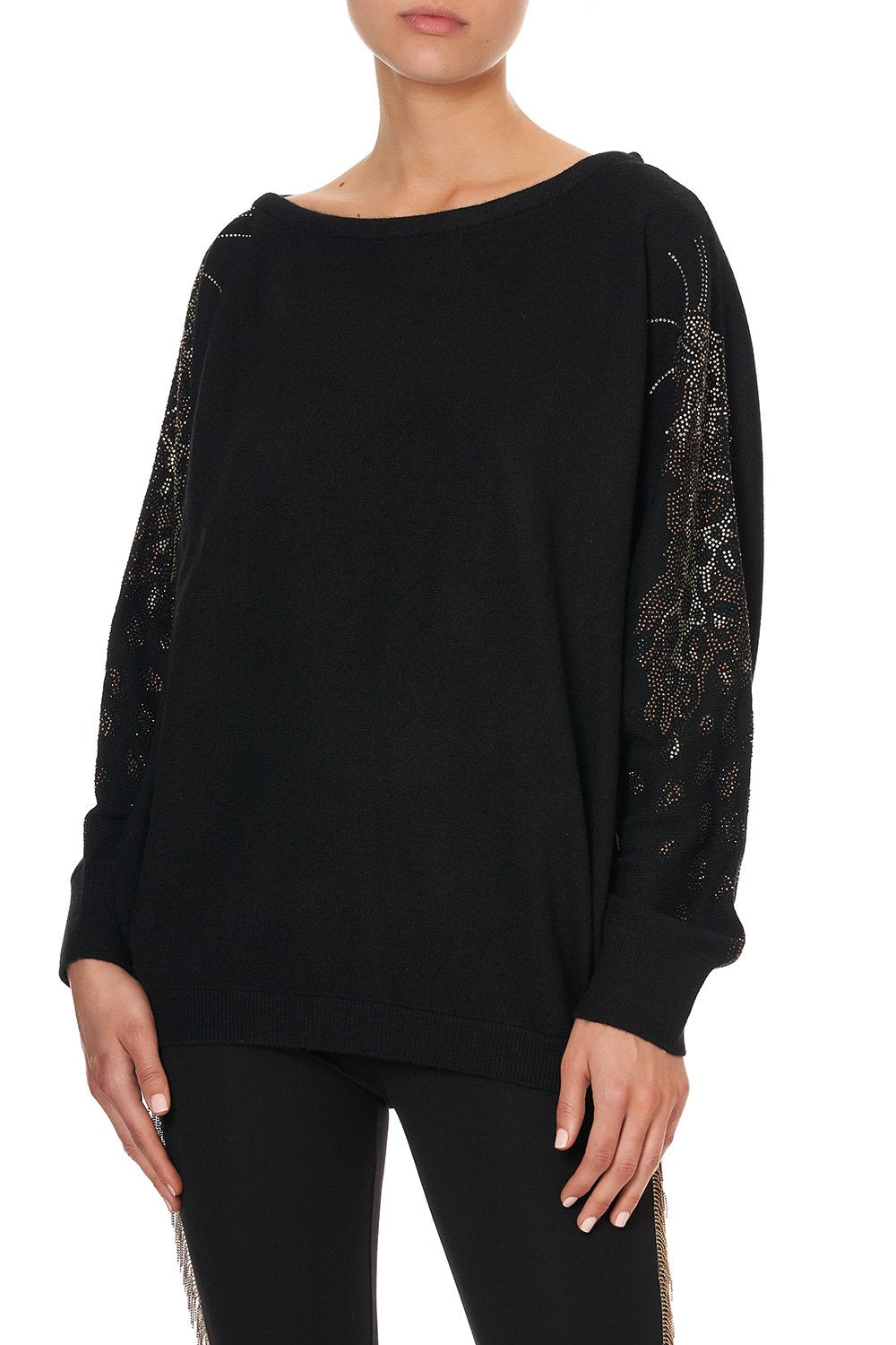 OFF SHOULDER DOLMAN KNIT JUMPER ABINGDON PALACE