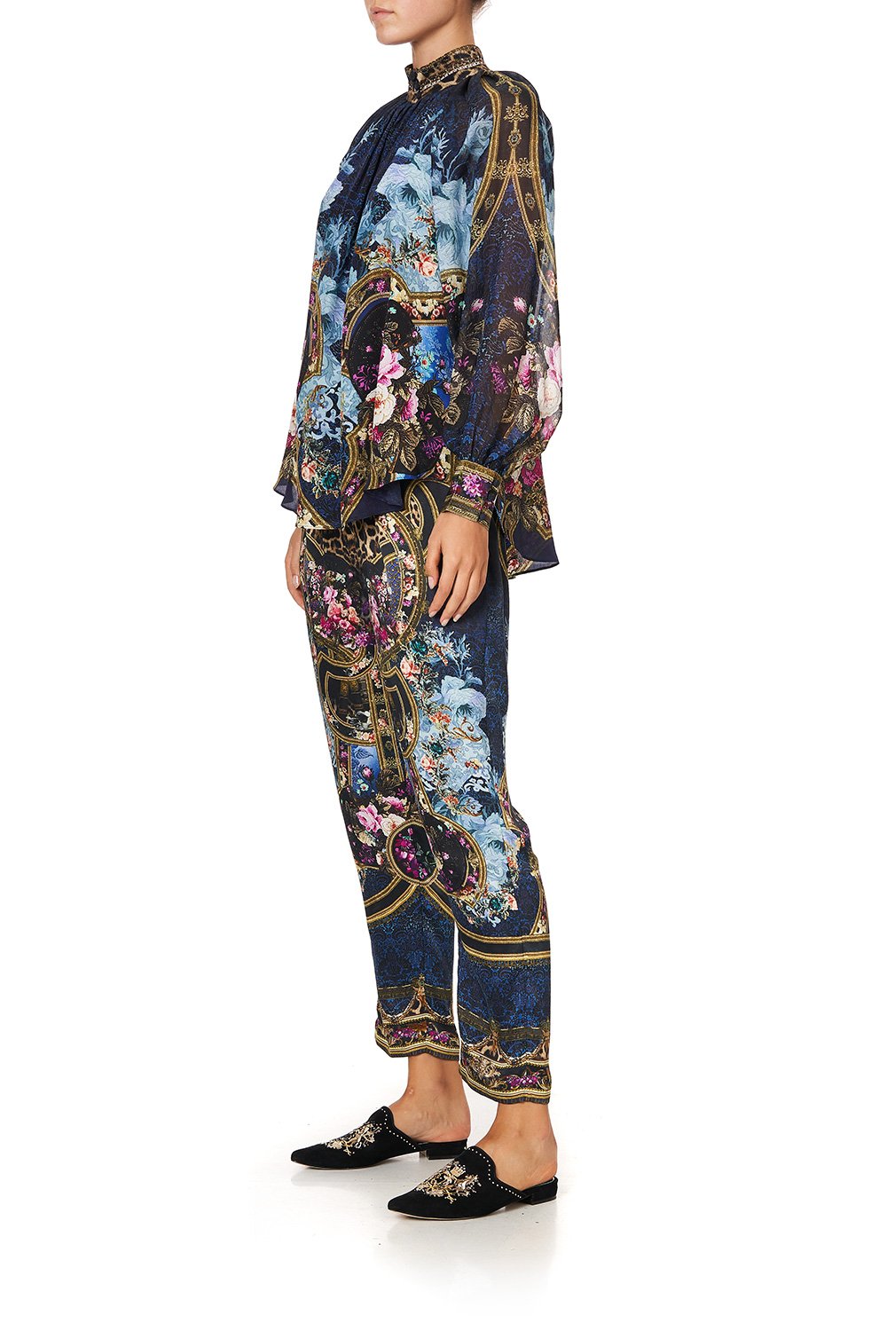 RAGLAN BUTTON UP SHIRT FIELDS OF TREASURE