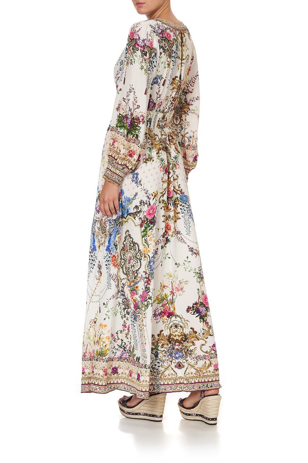 BUTTON DRESS WITH SHAPED WAISTBAND BY THE MEADOW