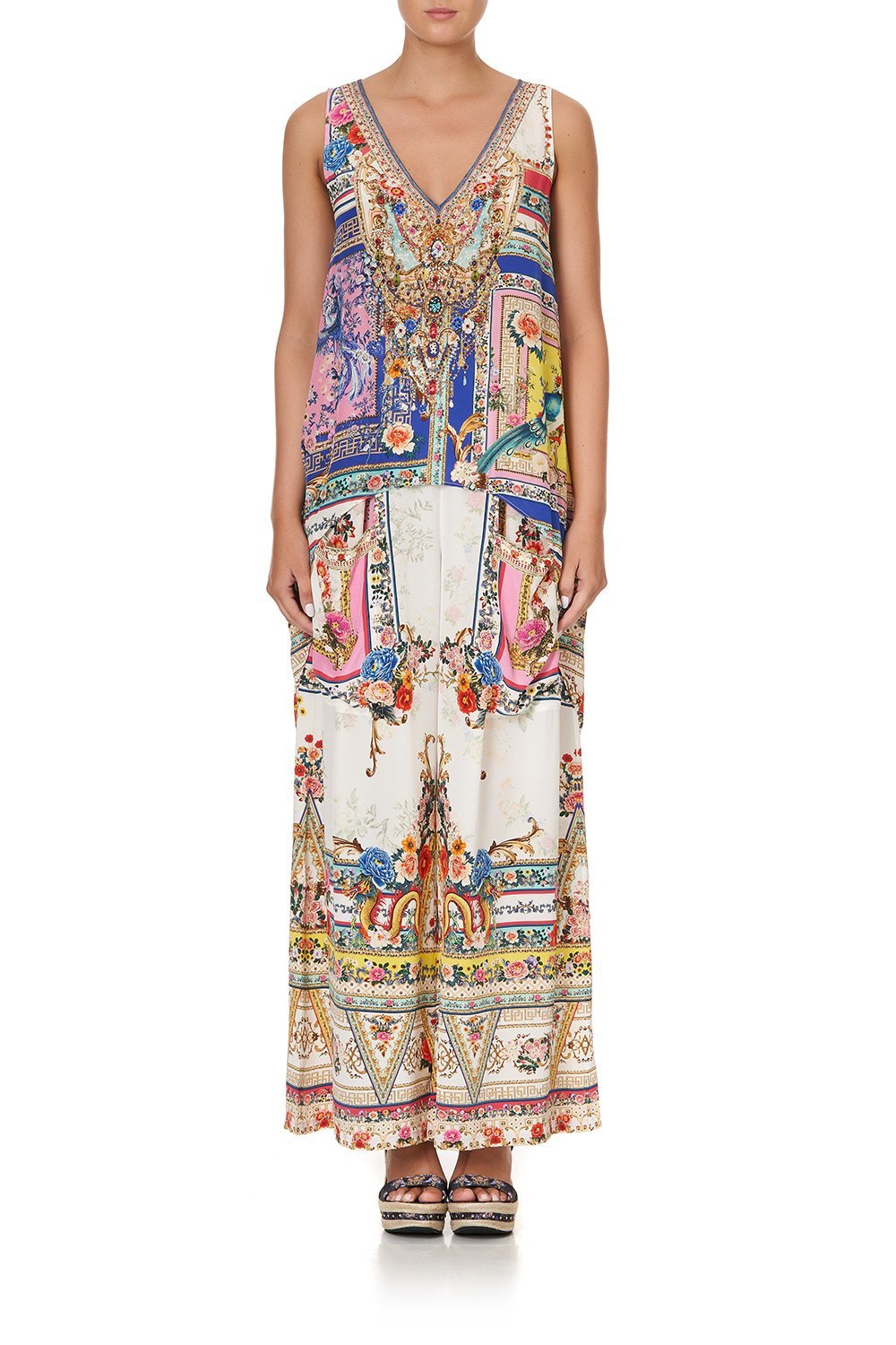 HIGH LOW CROSS OVERLAY TOP PARTY IN THE PALACE