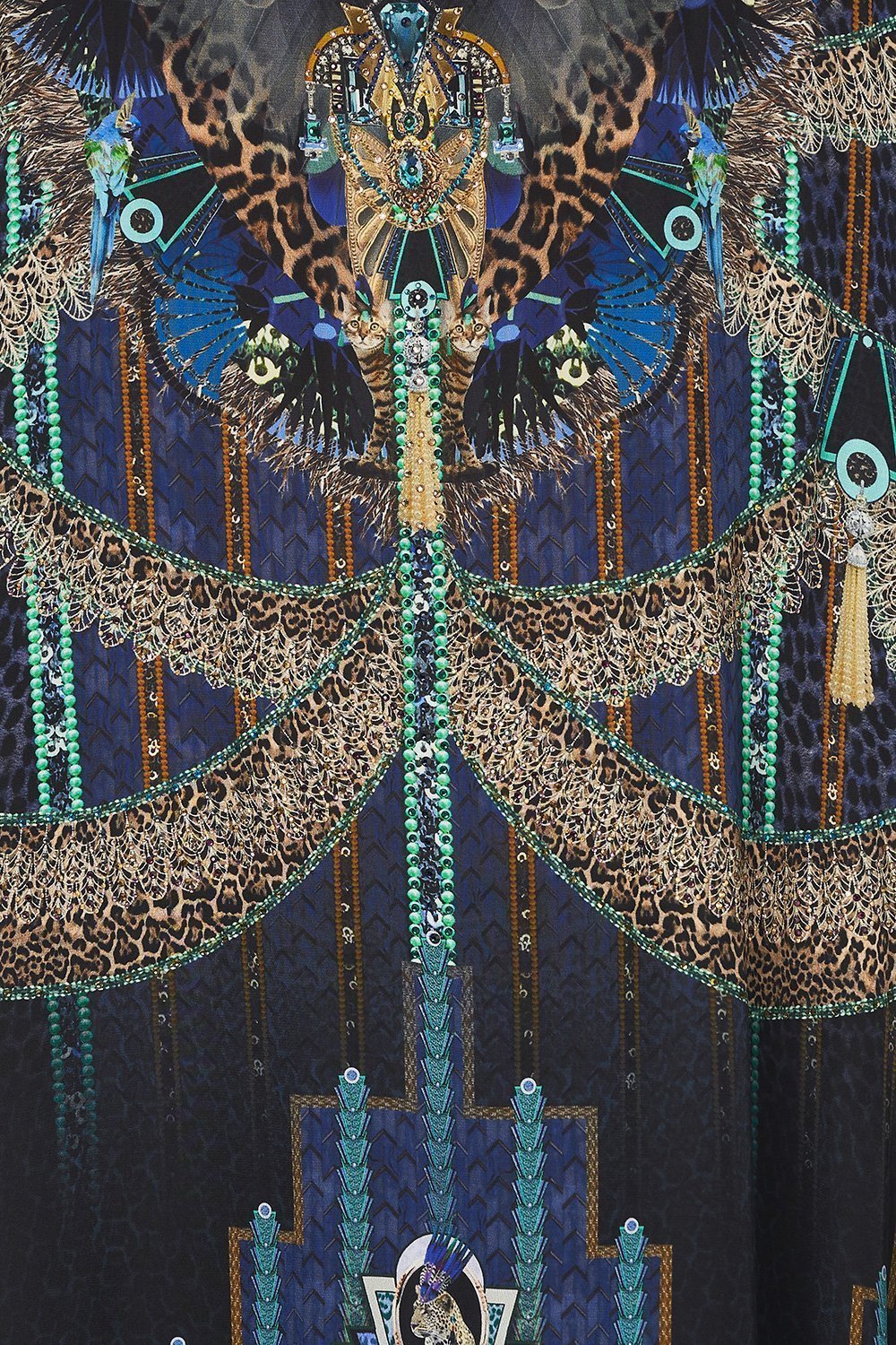 LONG SLEEVE JUMPER WITH PRINT BACK DRIPPING IN DECO