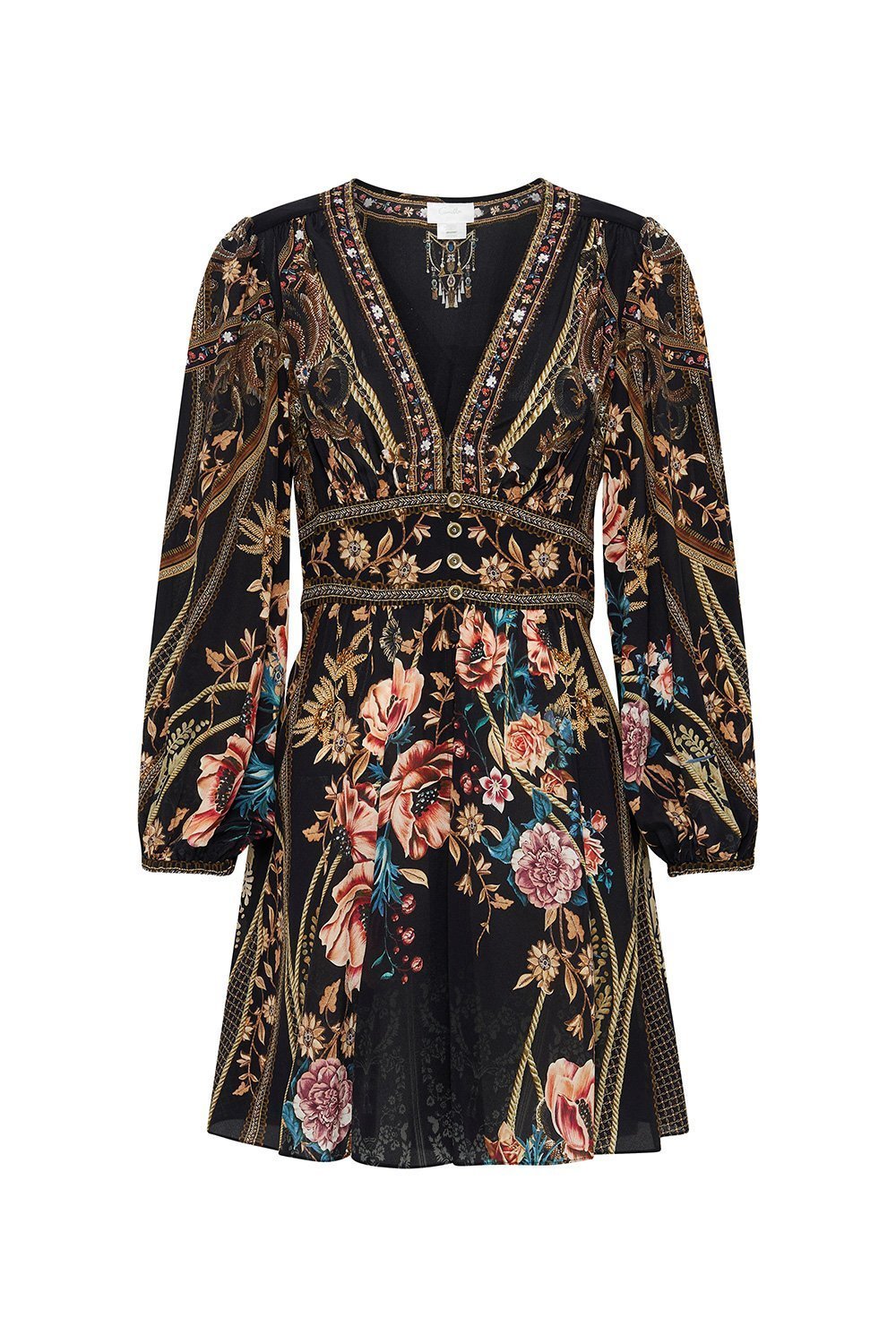 CURVED WAISTBAND SHORT DRESS BELLE OF THE BAROQUE