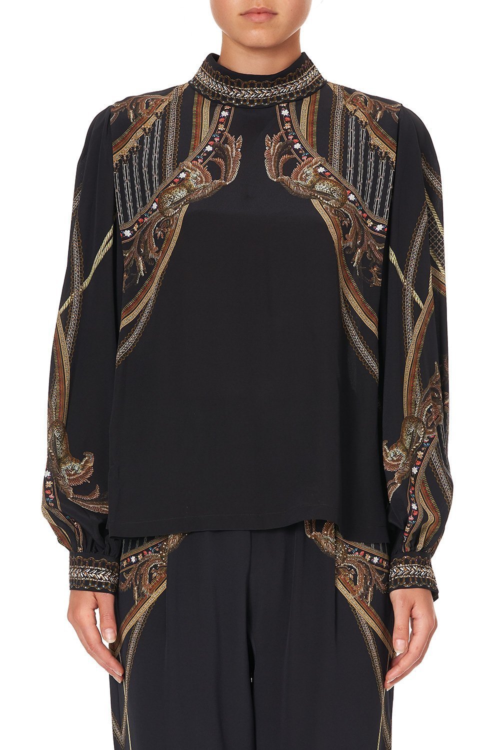 TUCKED SHOULDER TOP BELLE OF THE BAROQUE