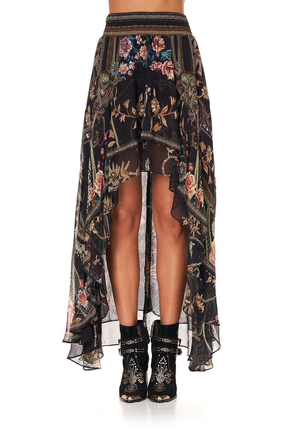 SKIRT WITH DOUBLE LAYER HEM BELLE OF THE BAROQUE