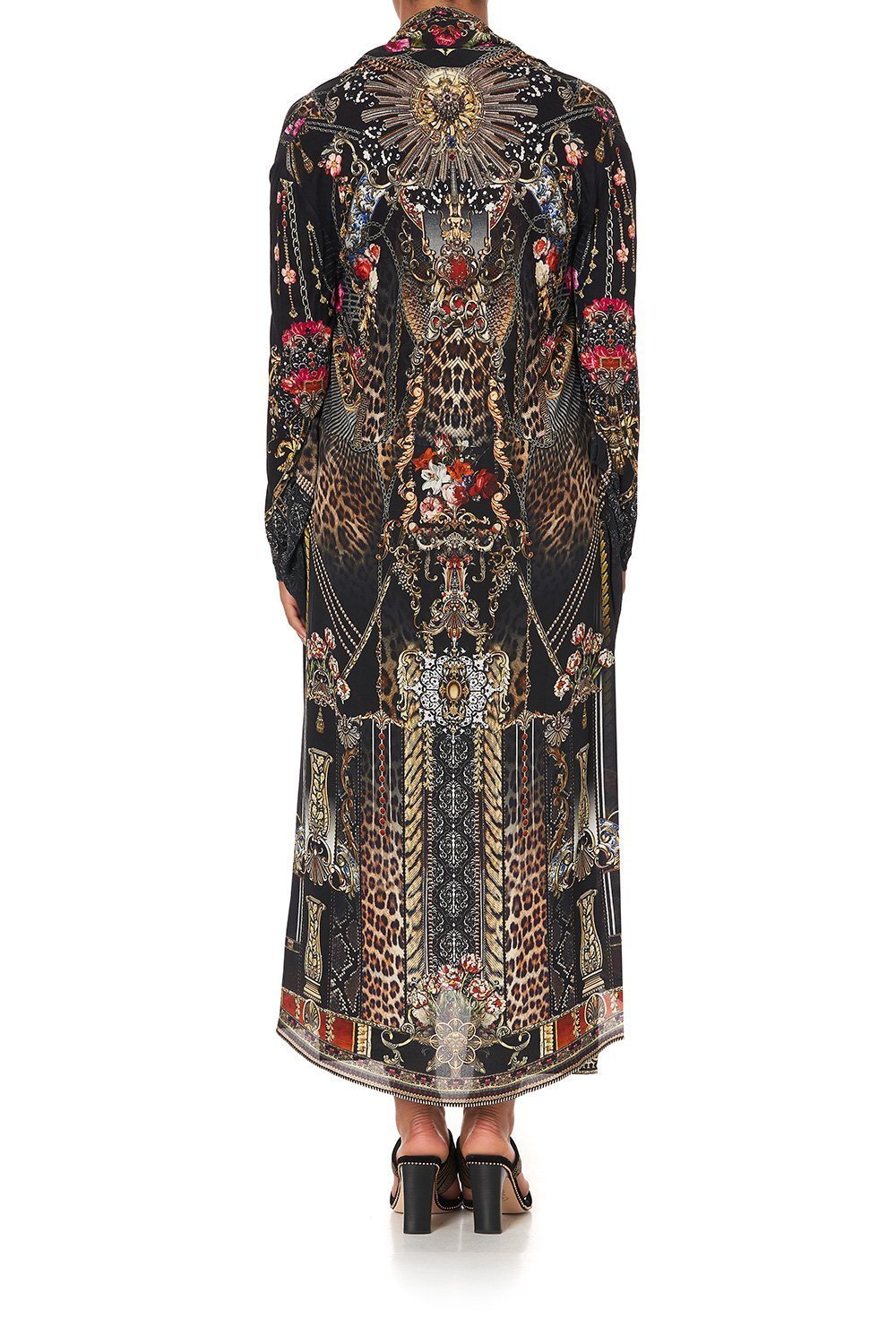 LONG CASUAL JACKET WITH POCKETS GOTHIC GODDESS