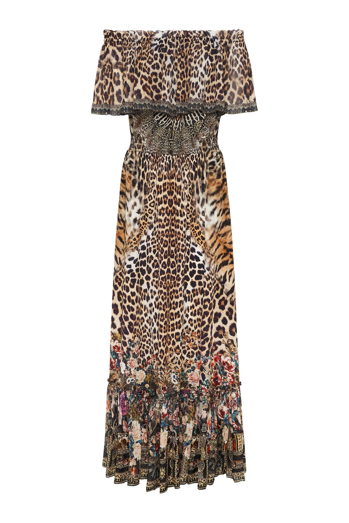 OFF SHOULDER FRILL DRESS CALL OF THE CATHEDRAL