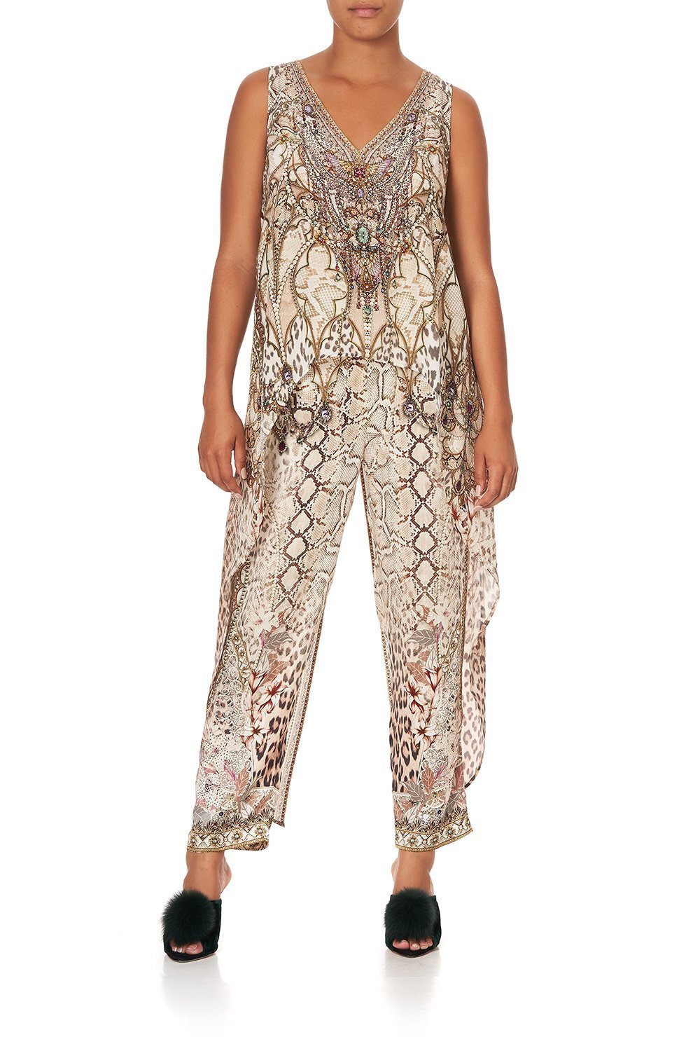 HIGH LOW CROSS OVERLAY TOP ALL IS NOUVEAU