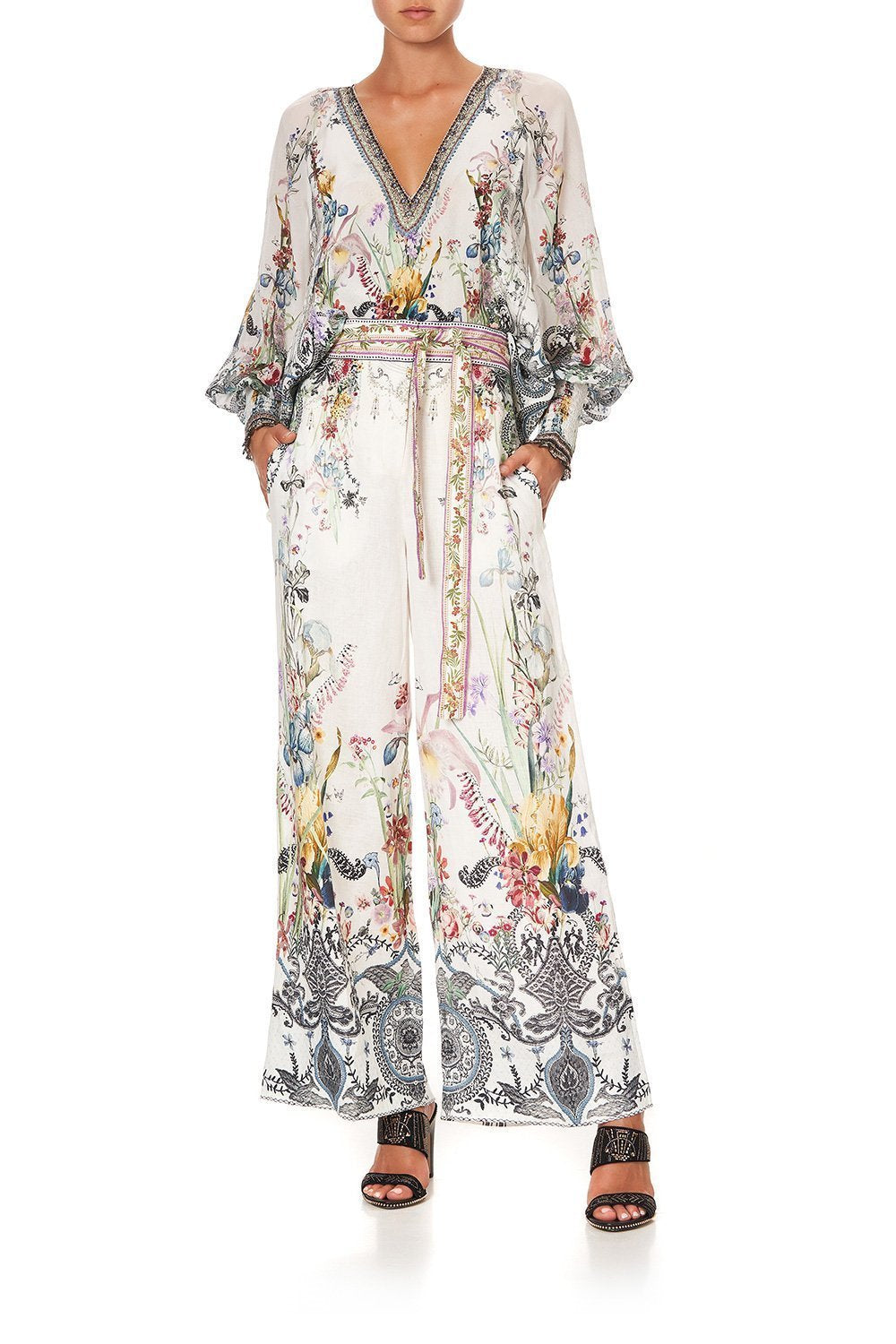 SHIRRED CUFF BLOUSE TRUE ROMANCE