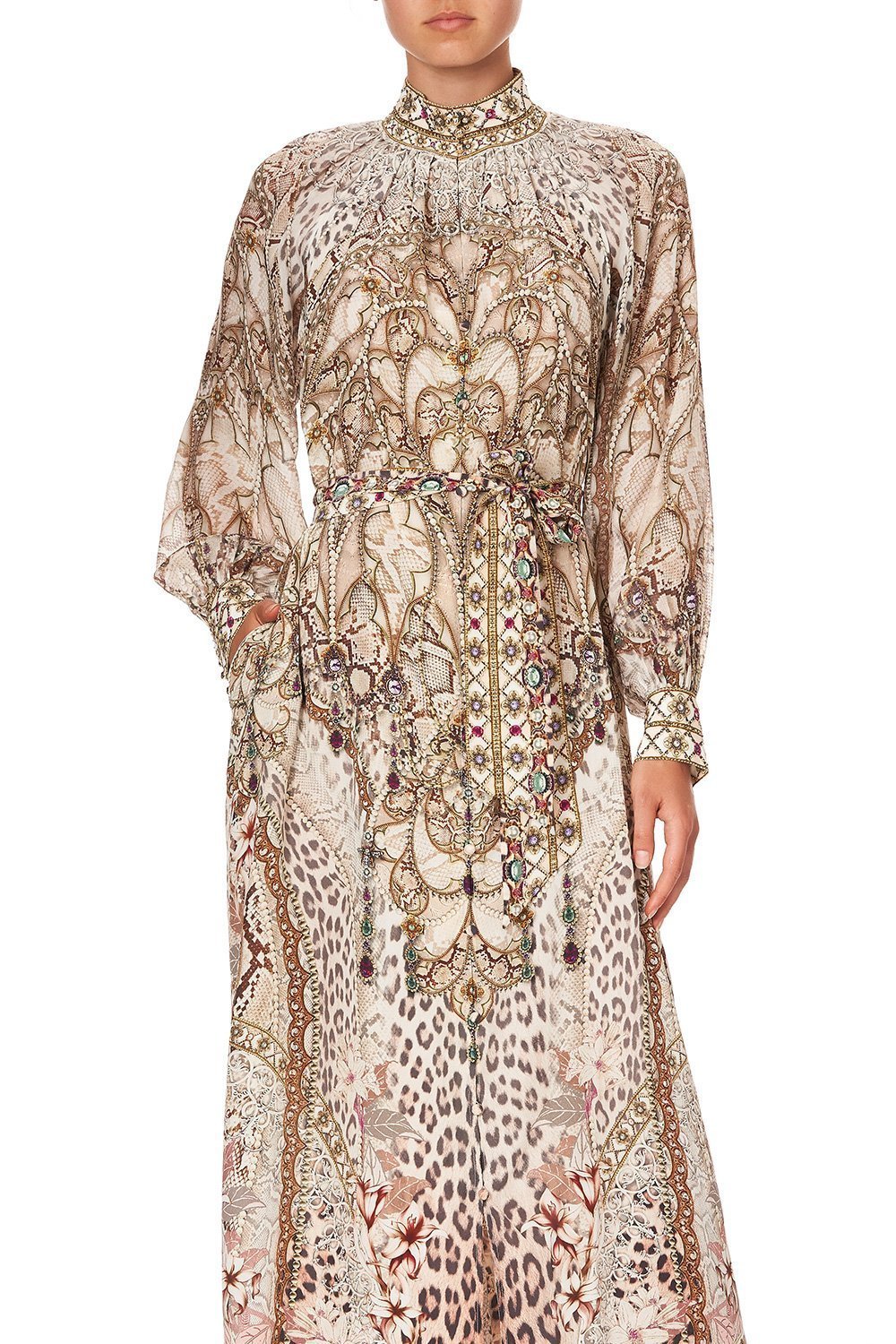 RAGLAN SLEEVE MIDI SHIRT DRESS ALL IS NOUVEAU