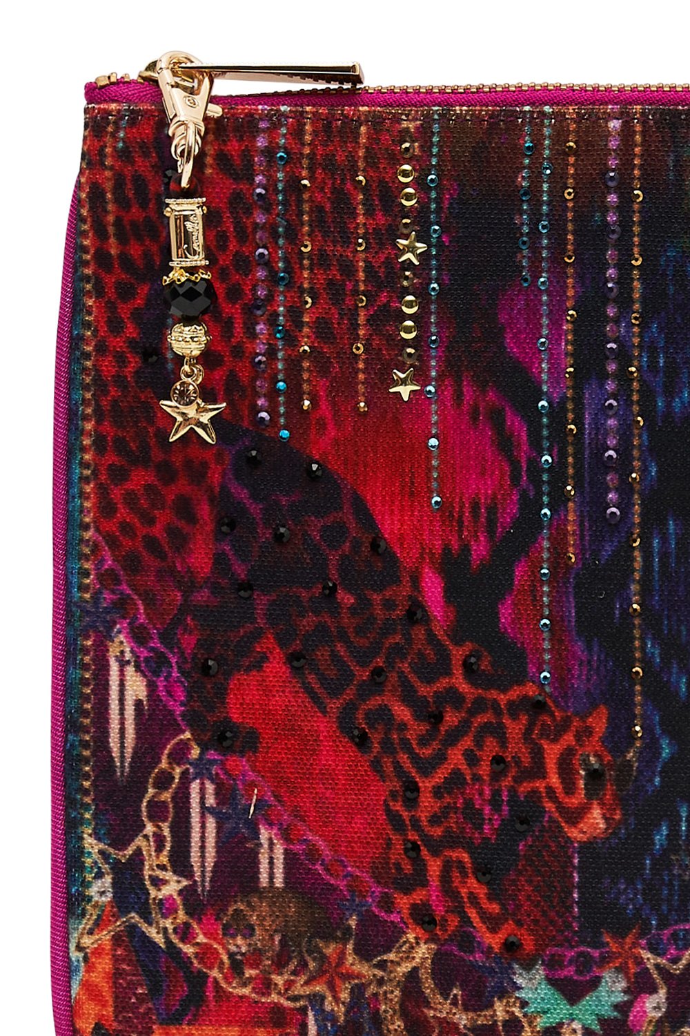 SMALL CANVAS CLUTCH ROCKET WOMAN